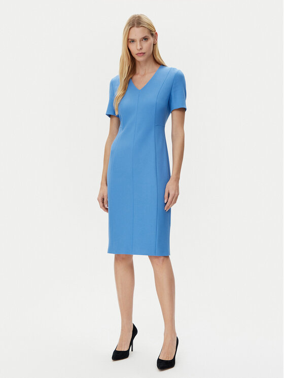 BOSS Ежедневна рокля Damaisa 50490044 Син Slim Fit за Жени цена