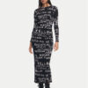 Desigual Ежедневна рокля 24WWVK45 Черен Slim Fit за Жени цена