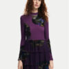 Desigual Ежедневна рокля Pansee Lacroix 24WWVK34 Виолетов Regular Fit за Жени цена
