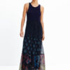 Desigual Ежедневна рокля Dudas 23SWVK90 Тъмносин Regular Fit за Жени цена