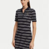 Gant Ежедневна рокля Striped Shield 4200571 Тъмносин Slim Fit за Жени цена