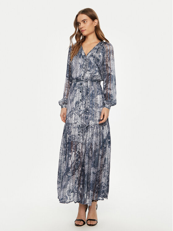 Guess Ежедневна рокля W5RK77 WGWV2 Тъмносин Regular Fit за Жени цена