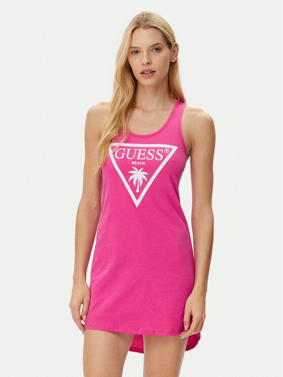 Guess Ежедневна рокля E3GP03 JA914 Розов Regular Fit за Жени цена