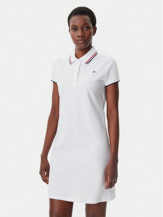 Tommy Hilfiger Ежедневна рокля WW0WW45532 Бял Regular Fit за Жени цена