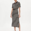 Tommy Hilfiger Ежедневна рокля Reg Breton Midi Polo Dress Ss WW0WW42030 Черен Regular Fit за Жени цена