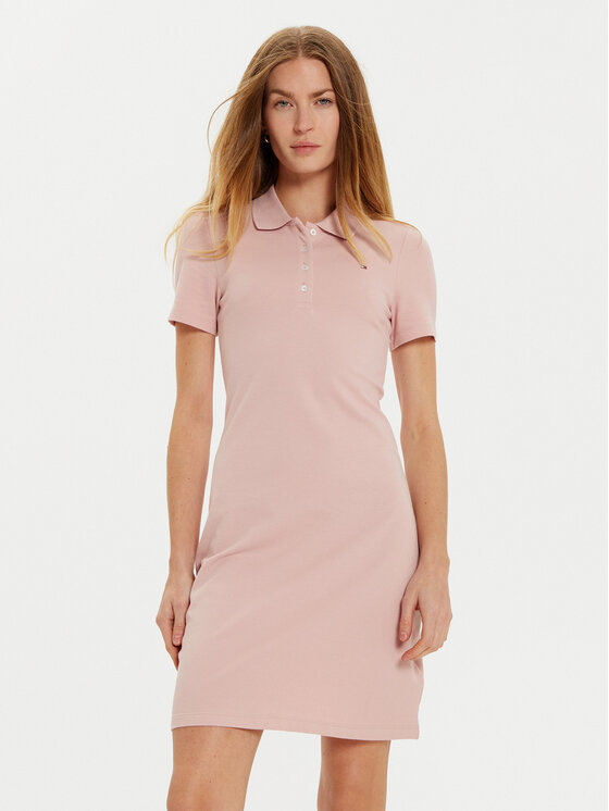 Tommy Hilfiger Ежедневна рокля 1985 WW0WW43228 Розов Slim Fit за Жени цена