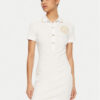 Versace Jeans Couture Ежедневна рокля 78HAOT01 Бял Regular Fit за Жени цена