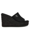 Calvin Klein Jeans Еспадрили Wedge Rope Slide Mg YW0YW01699 Черен за Жени цена