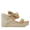 Manebi Еспадрили Hamptons Two Braided Bands Wedge Espadrilles M 1.1 WE Бежов за Жени цена