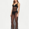 Hunkemöller Ефирна нощница Maxime 301635 Черен за Жени цена