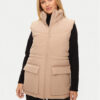 4F Жилетка за костюм 4FWAW24TVJAF135 Бежов Loose Fit за Жени цена