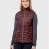 Jack Wolfskin Жилетка за костюм Routeburn Pro Ins Vest 1207202 Бордо Slim Fit за Жени цена