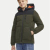 Jack&Jones Junior Зимно яке Otto 12258547 Зелен Regular Fit за Момчета цена