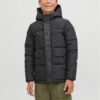 Jack&Jones Junior Зимно яке 12246122 Черен Regular Fit за Момчета цена
