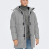 Only & Sons Зимно яке 22020156 Сив Regular Fit за Мъже цена