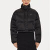 Tommy Jeans Зимно яке Satin DW0DW18292 Черен Regular Fit за Жени цена
