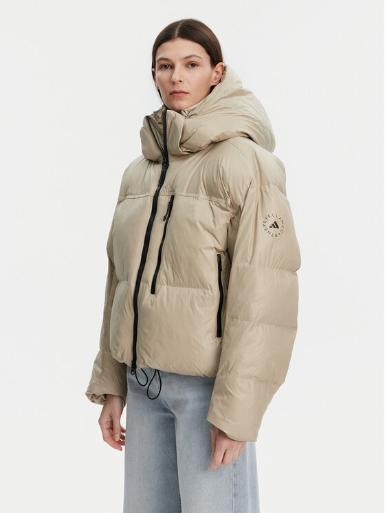 adidas by Stella McCartney Зимно яке Stella McCartney Winter JI5198 Бежов Loose Fit за Жени цена