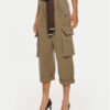 Pinko Карго панталони Ronfare 101840 A21C Каки Regular Fit за Жени цена
