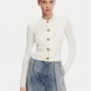 Balmain Кардиган DF1KL190KF24 Бял Regular Fit за Жени цена
