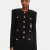 Balmain Кардиган DF1SK249KG43 Черен Regular Fit за Жени цена
