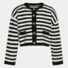 Gina Tricot Кардиган 21386 Черен Relaxed Fit за Жени цена