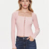 Guess Кардиган Allie W4RR43 Z2YN2 Розов Slim Fit за Жени цена