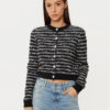 Tommy Jeans Кардиган DW0DW19340 Черен Slim Fit за Жени цена