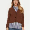 Weekend Max Mara Кардиган Arad 2425346042 Кафяв Relaxed Fit за Жени цена