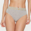 Versace Класически бикини с висока талия Greca Border AUD01050 Сив за Жени цена