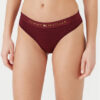 Tommy Hilfiger Класически дамски бикини UW0UW05588 Бордо Regular Fit за Жени цена