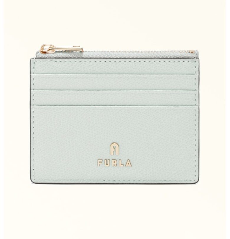 Кожен калъф за карти Camelia с цип Furla