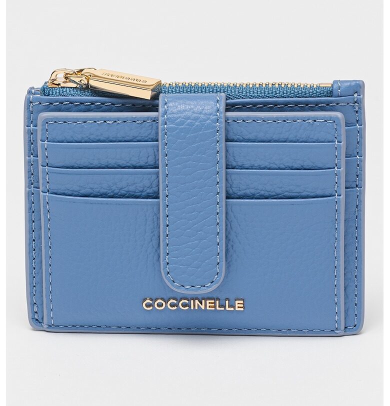 Кожен калъф за карти Metallic Soft COCCINELLE