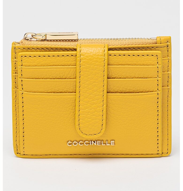 Кожен калъф за карти Metallic Soft COCCINELLE