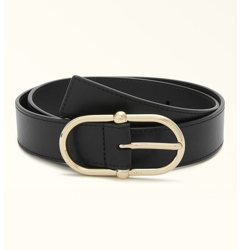 Кожен колан Camelia с овална тока Furla