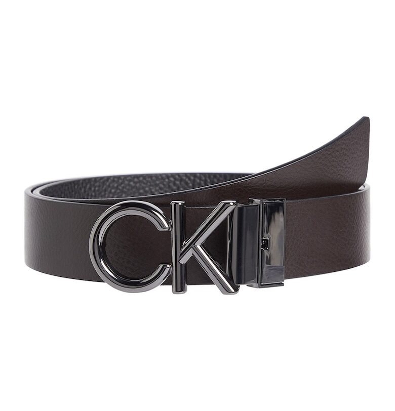 Кожен колан с лого CALVIN KLEIN