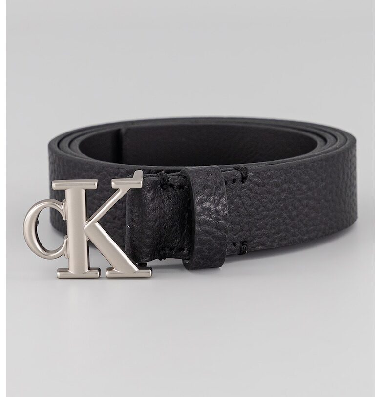 Кожен колан с лого на токата CALVIN KLEIN JEANS