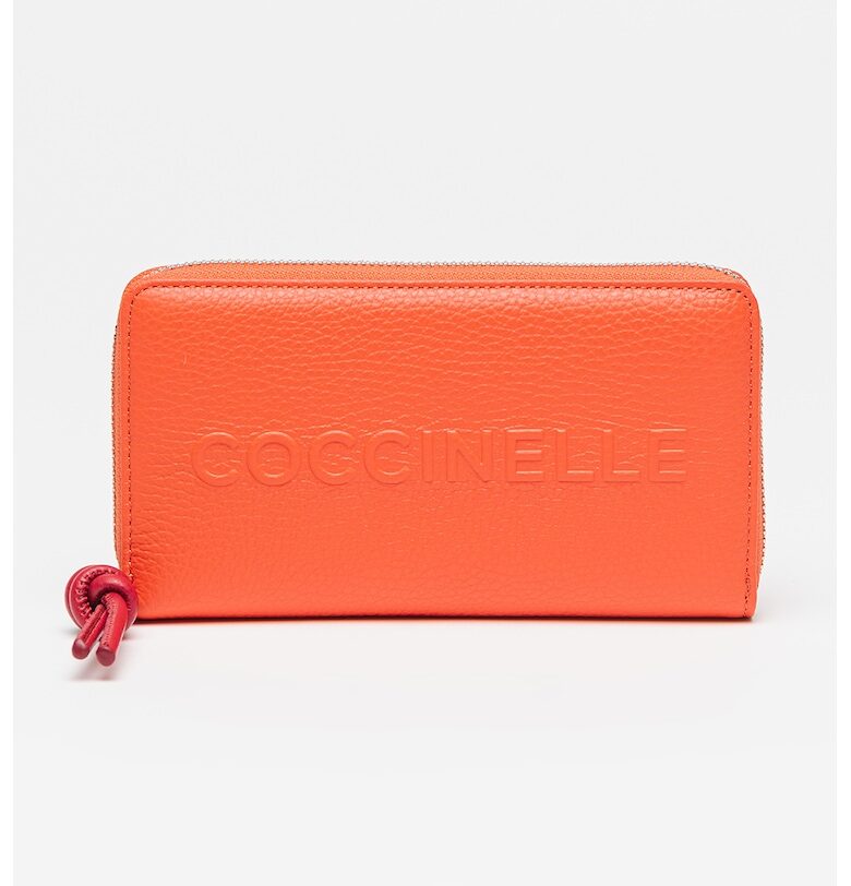 Кожен портфейл с лого COCCINELLE