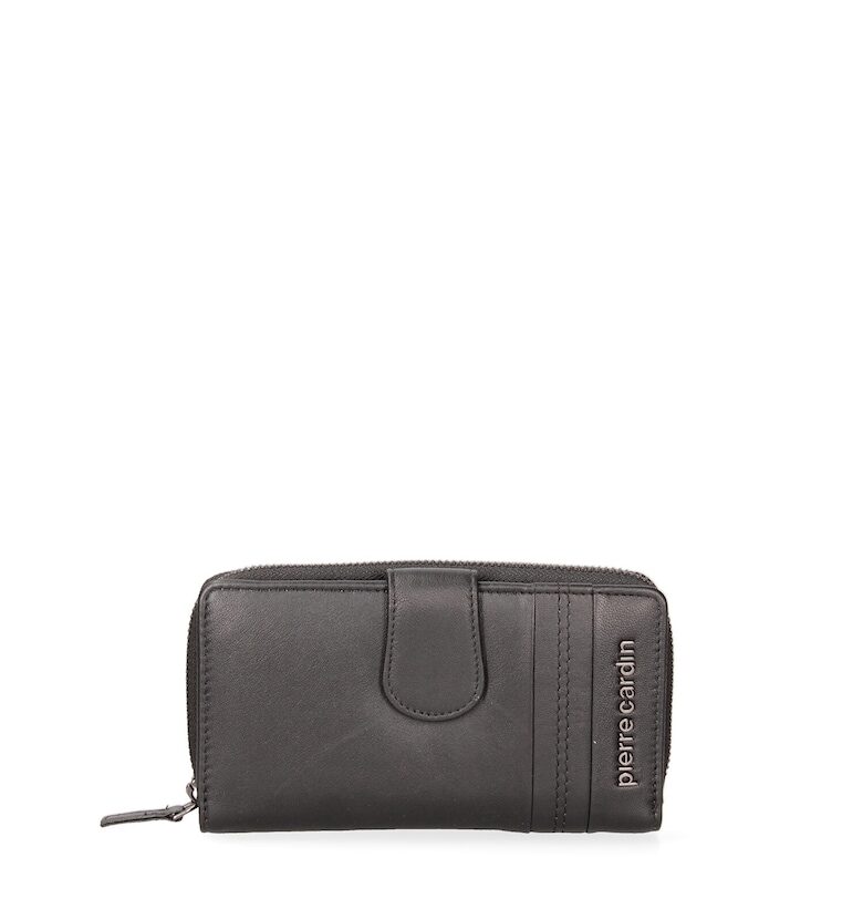 Кожен портфейл с лого Pierre Cardin