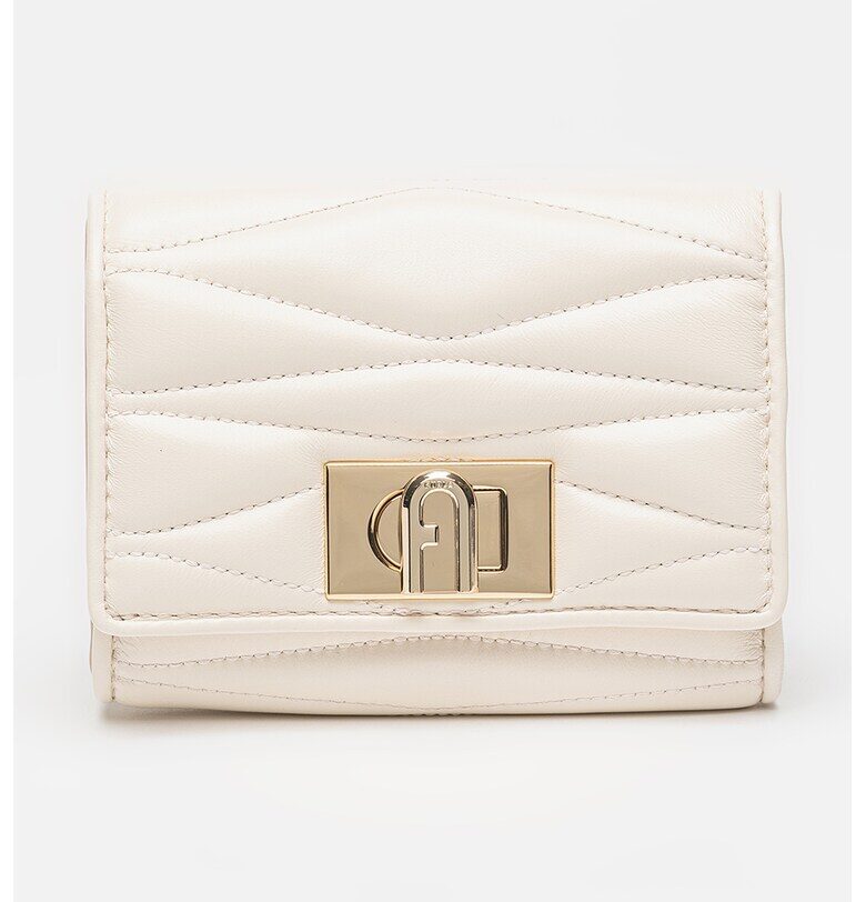 Кожен портфейл с тройно прегъване Furla