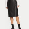 Boss Кожена пола 50524021 Черен Regular Fit за Жени цена