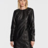 Remain Кожена рокля Hanna RM1824 Черен Regular Fit за Жени цена