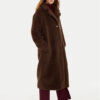 Guess Кожено палто New Alina W3BL86 WF2C2 Кафяв Regular Fit за Жени цена