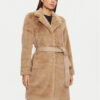 ONLY Кожено палто Vida 15322103 Бежов Regular Fit за Жени цена