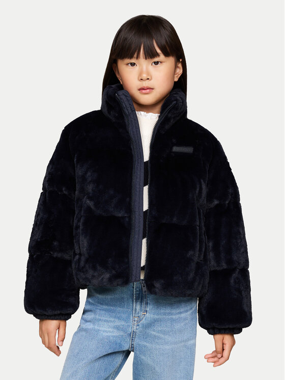 Кожено палто Tommy Hilfiger за Момичета цена