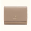 Кожено портмоне Camelia с лого Furla