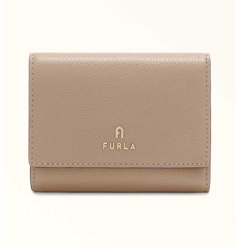 Кожено портмоне Camelia с лого Furla