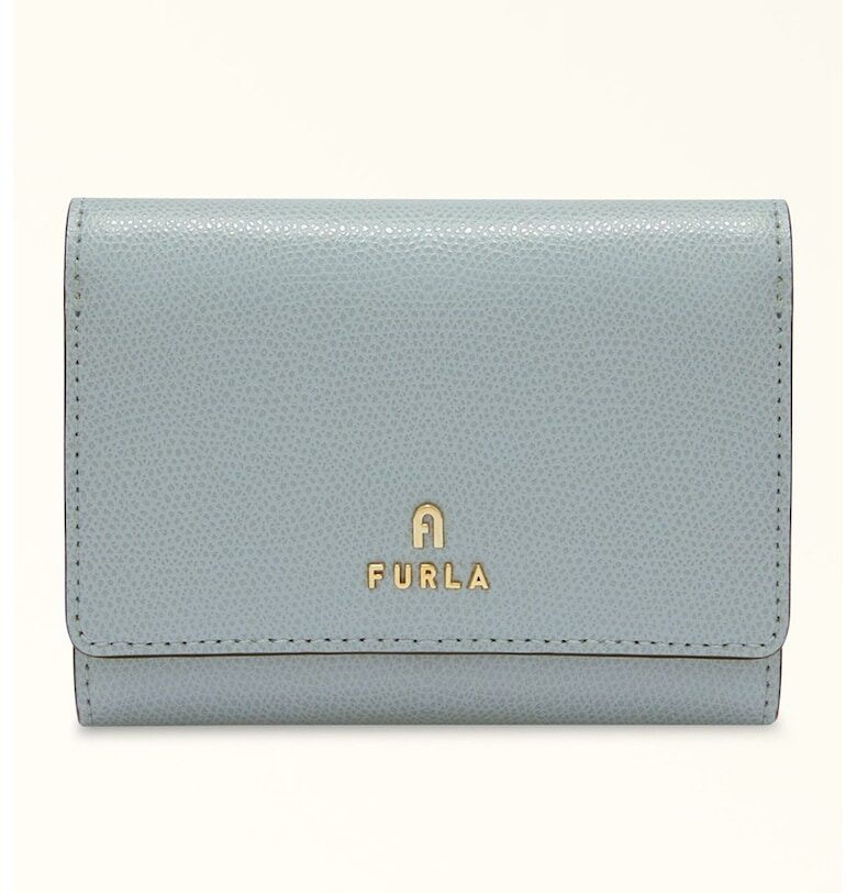 Кожено портмоне Camelia с метално лого Furla