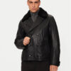 Boss Кожено яке H-Mackinley 50524895 Черен Regular Fit за Мъже цена