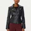 Marciano Guess Кожено яке 5RGL11 7167Z Черен Regular Fit за Жени цена
