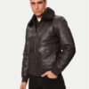 Milestone Кожено яке Fabio 431073 21075 Кафяв Regular Fit за Мъже цена